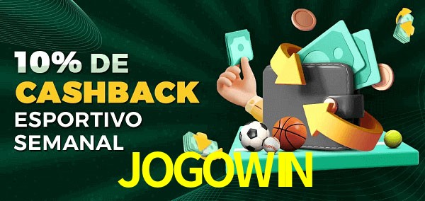 10% de bônus de cashback na JOGOWIN