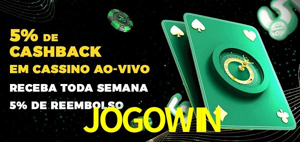 Promoções do cassino ao Vivo JOGOWIN